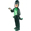 stroj dzieciecy na karnawal kombinezon dinozaura z kapturem i ogonem zielony 116 128