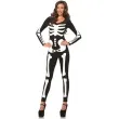 stroj kombinezon szkielet leg avenue czarno bialy rozm m