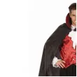 stroj meski na halloween gotycki wampir peleryna bluzka spodnie karnawal larp cosplay m