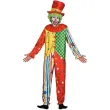 stroj meski na karnawal i halloween klaun zestaw kombinezon i kapelusz rozm m