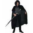 stroj meski na karnawal peleryna jon snow gra o tron czarny godan rozm m