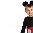 stroj na karnawal dla dzieci myszka mickey kombinezon i opaska z uszami rozm 110 122