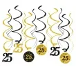 swiderki wiszace 25 urodziny classy party 12 szt pd party
