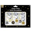 swiderki wiszace 25 urodziny classy party 12 szt pd party