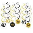 swiderki wiszace 40 urodziny classy party 12 szt pd party
