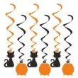 swiderki wiszace andrzejkowe czary czarno pomaranczowe 6 szt