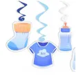 swiderki wiszace baby boy dekoracja do powieszenia na baby shower gender reveal 6 szt
