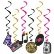 swiderki wiszace disco dancing zlota kula mix 6 szt