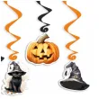 swiderki wiszace halloween kot czarownicy z dynia mix 6 szt
