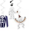 swiderki wiszace halloween wesole kosciotrupy 6 szt