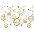 swiderki wiszace happy birthday w stylu boho amscan 12 szt