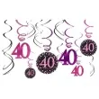 swiderki wiszace urodziny 40 pink celebration amscan 12 szt