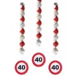 swiderki wiszace urodziny 40 traffic birthday 3 szt