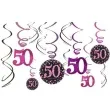 swiderki wiszace urodziny 50 pink celebration amscan 12 szt