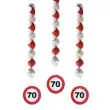 swiderki wiszace urodziny 70 traffic birthday 3 szt