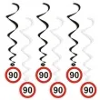 swiderki wiszace urodziny 90 traffic birthday 6 szt