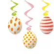 swiderki wiszace wielkanocne pisanki orange love 6 szt