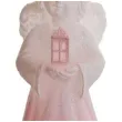 swieca aniolek betlejem z lampionem rozowy bartek candles 100 mm