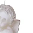 swieca aniolek z serduszkiem srebrny bialy bartek candles 130 mm