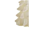 swieca choinka z brokatem kremowa bartek candles 80 150 mm