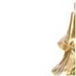 swieca choinka z brokatem zlota bartek candles 80 150 mm