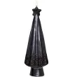 swieca choinka z gwiazda czarna adpal 240 80 mm