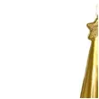swieca choinka z gwiazda zlota adpal 240 80 mm