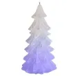 swieca choinka zmieniajaca kolory led biala bartek candles 80 150 mm
