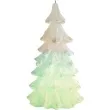 swieca choinka zmieniajaca kolory led zielona jasna bartek candles 110 210 mm