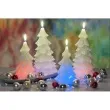 swieca choinka zmieniajaca kolory led zielona jasna bartek candles 110 210 mm