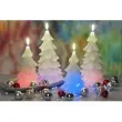 swieca choinka zmieniajaca kolory led zielona jasna bartek candles 80 150 mm