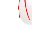 swieca halloween ociekajaca krew biala 20 szt
