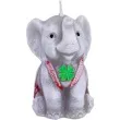 swieca happiness slonik z koniczyna szara bartek candles 75 mm