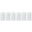 swieca klubowa lakierowana 120x60 mm biala 6 szt