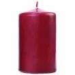 swieca klubowa matowa 100x65 mm bordowa 6 szt