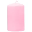 swieca klubowa matowa 100x65 mm rozowa jasna 6 szt