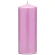 swieca klubowa matowa 150x60 mm rozowa jasna 6 szt