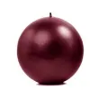 swieca kula fi 100 metalik bordowa 6 szt