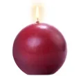 swieca kula fi 45 matowa bordowa 20szt 1 op