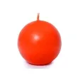 swieca kula fi 80 matowa pomaranczowa 6 szt