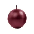 swieca kula fi 80 metalik bordowa 6 szt