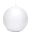 swieca kula matowa bialy partydeco 80 mm 6 szt