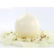 swieca kula matowa ecru partydeco 10 cm 6szt