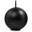 swieca kula metalik czarny partydeco 60 mm 10 szt