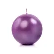 swieca kula metalik purpurowy partydeco 8 cm 6 szt