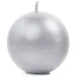 swieca kula metalik srebrna partydeco 60 mm 10 szt
