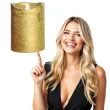 swieca led deluxe zlota guirca 10 cm