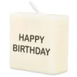 swieca literki i znaki happy birthday bialy pd party 40x20 mm