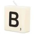 swieca literki i znaki litera b bialy pd party 40x20 mm