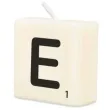 swieca literki i znaki litera e bialy pd party 40x20 mm